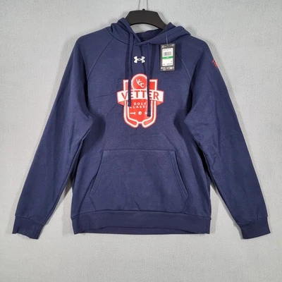 Sudadera con capucha Under Armour Rival polar para hombre L azul marino golf clásico en muy buena condición Foto 1 de 4