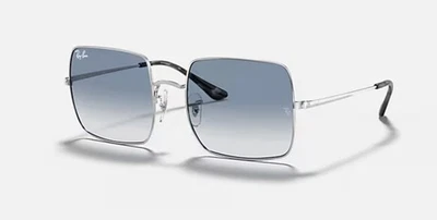 GAFAS DE SOL CUADRADAS RAY-BAN PLATA METAL AZUL DEGRADADO TRANSPARENTE RB1971 91493F Foto 1 de 4