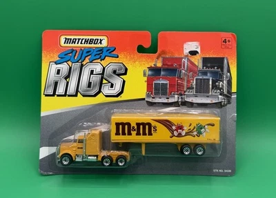 MATCHBOX Super Rigs M&M's 1995 Tractor Trailer 1:64 NIB - Image 1 of 4