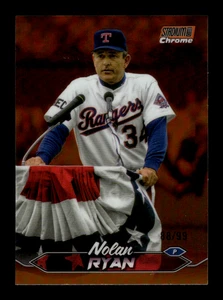 2024 Topps Stadium Club Nolan Ryan #108 cromo naranja refractor/99 - Imagen 1 de 2
