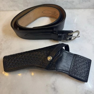 Coldre de cesta preto para canhotos Don Hume H216 nº Cinto 7 - 6" e B106 40" - Imagem 1 de 4