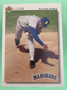 1992 Upper Deck - Calvin Jones #731 - Rookie - Seattle Mariners - Picture 1 of 2