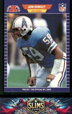 1989 Pro Set #144 John Grimsley - Image 1 of 2