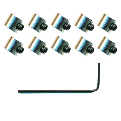 HEGIBAER 10 Classy Safety Locks (Mini) Pin Saver for Metal Pin Badge