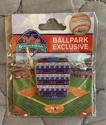 Phildelphia Phillies UGLY CHRISTMAS SWEATER 1.25” Pin CBP Exclusive WinCraft MLB - Image 1 of 3