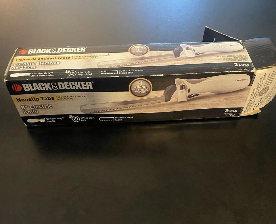 Black & Decker 9 «электрический резной кухонный нож подержанный хорошее состояние столовые приборы - Изображение 1 из 4