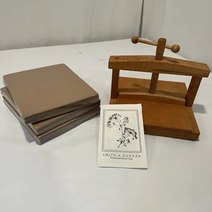 Smith & Hawken Vintage Professional Flower Press Wood Made In USA + Cardboard - Picture 1 of 13