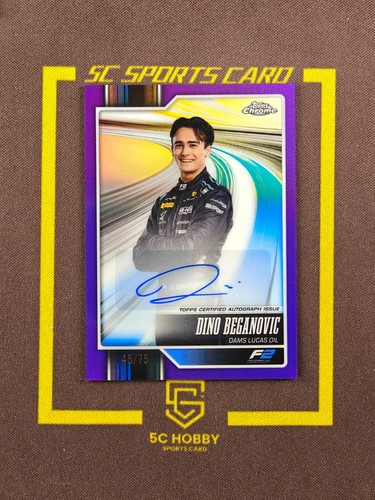 2026 Topps Chrome Formula 1 F1 Purple #CAC-DB Dino Beganovic Auto /75 ...