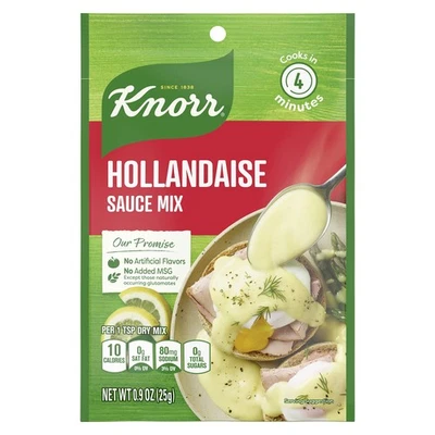 Mezcla de salsa francesa cremosa rápida Knorr Hollandaise 0,9 oz paquete de 24 Foto 1 de 4