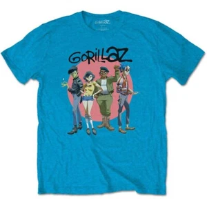 GORILLAZ Circle Rise Blue T-SHIRT NEW S M L XL XXL official band merch - Picture 1 of 1