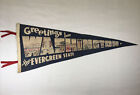 Vintage 1950's Greetings From Washington Evergreen State Felt Pennant Flag 29.5"