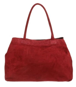 Vera Pelle Genuine Expandable Italian Suede Leather Shoulder Bag Handbag - Picture 1 of 132