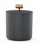 Dansk Moby Collecton Ice Bucket With Lid Dark Brown