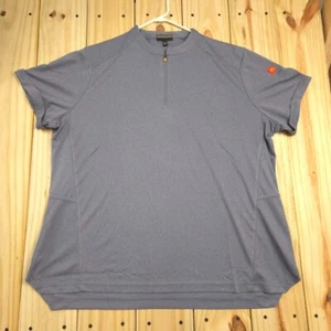 McDonalds Staff Uniform Shirt 2XL Blue Quarter Zip Moisture Wicking Polyester - Picture 1 of 17