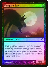 Vampire Bats FOIL 10th Edition HEAVILY PLD Black Common MAGIC MTG CARD ABUGames