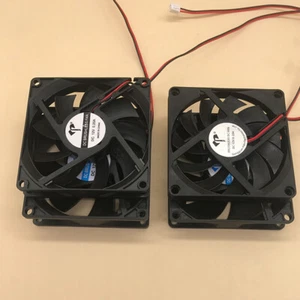 DC Brushless Fan Computer Case Cooling Fan 5V 12V 24V Bearing CPU Cool Two Lines - Photo 1/24