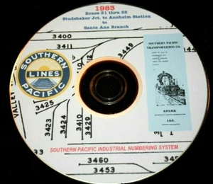 Southern Pacific RR 83 Studebaker-Aneheim-Santa Ana Zones31-35  PDF Pages on DVD - Picture 1 of 6