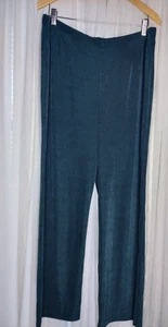 NWT Chico's Sz 3 (XL/16) Travelers No Tummy Pant Jasper Crossdye  Green - Picture 1 of 5