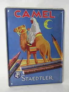 Vintage Staedtler Camel Matite Colorate Insegna In Metallo Firmata Severin - Bild 1 von 5