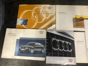 2005 AUDI A4 OWNERS MANUAL WITH LEATHER CASE - Picture 1 of 10