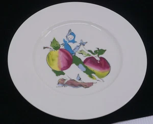 PLATO DE COSECHA VINTAGE ARTISTA MARCEL VERTES, CASTLETON CHINA, 9 PULGADAS - Imagen 1 de 6