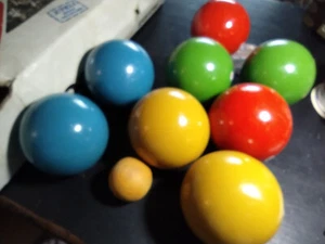 Sportcraft Bocce Ball Set Classic Series Primary Colors 8 Balls + Jack + Box - Picture 1 of 4
