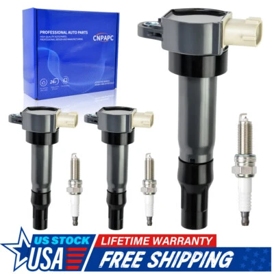 Paquete de 3 bobinas de encendido y cables de bujía para Smart Fortwo 2008-2015 1,0 L L L3 UF681 Foto 1 de 4