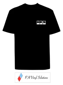 HKS T-SHIRT size S/M/L/XL Black. Subtle Design Muscle/Slim Fit JDM - Picture 1 of 1