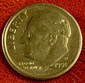 1991 P Roosevelt Dime DDO/ DDR  - Picture 1 of 4