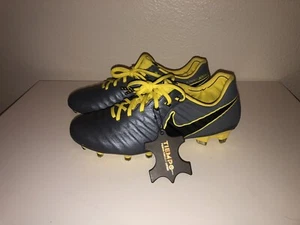 Nike Tiempo Legend VII Elite FG Soccer Cleats Dark Grey AH7238-070 M Sz 5 W 6.5 - Picture 1 of 6