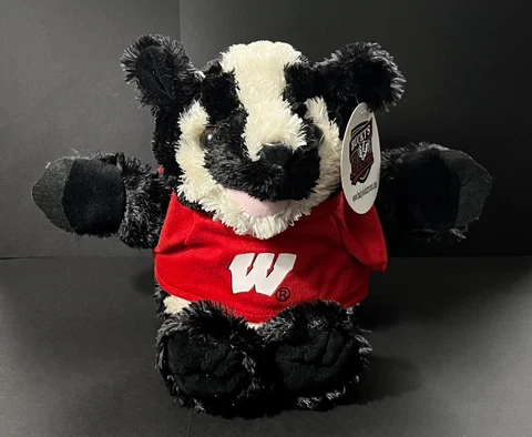 2013 University Of Wisconsin Bucky’s Locker Room 10” Bucky Badger Plush With Tag Cover