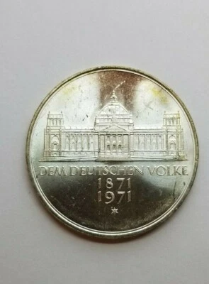 Germany 1971G 5 Mark KM128.1 GEM BU - Image 1 of 2