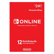 Nintendo Switch Online 12 Month Membership Subscription Pre-Paid Card