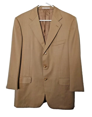 Blazer de lana marrón vintage Ermenegildo Zegna abrigo deportivo traje chaqueta talla 52 R Foto 1 de 4