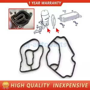 2X New Rubber Oil Filter Housing Gasket for Benz ML320 R320 Dodge Sprinter - Picture 1 of 4