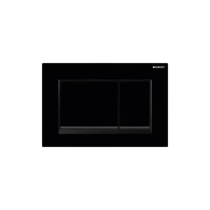 Geberit Sigma30 Plastic Dual Flush Actuator Plate Gloss Black/Matte Black - Picture 1 of 1