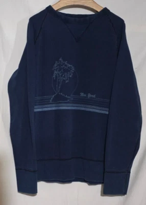Rag & Bone NEW YORK Palm Trees LS Sweatshirt - Blue - Sz L* - Image 1 of 4