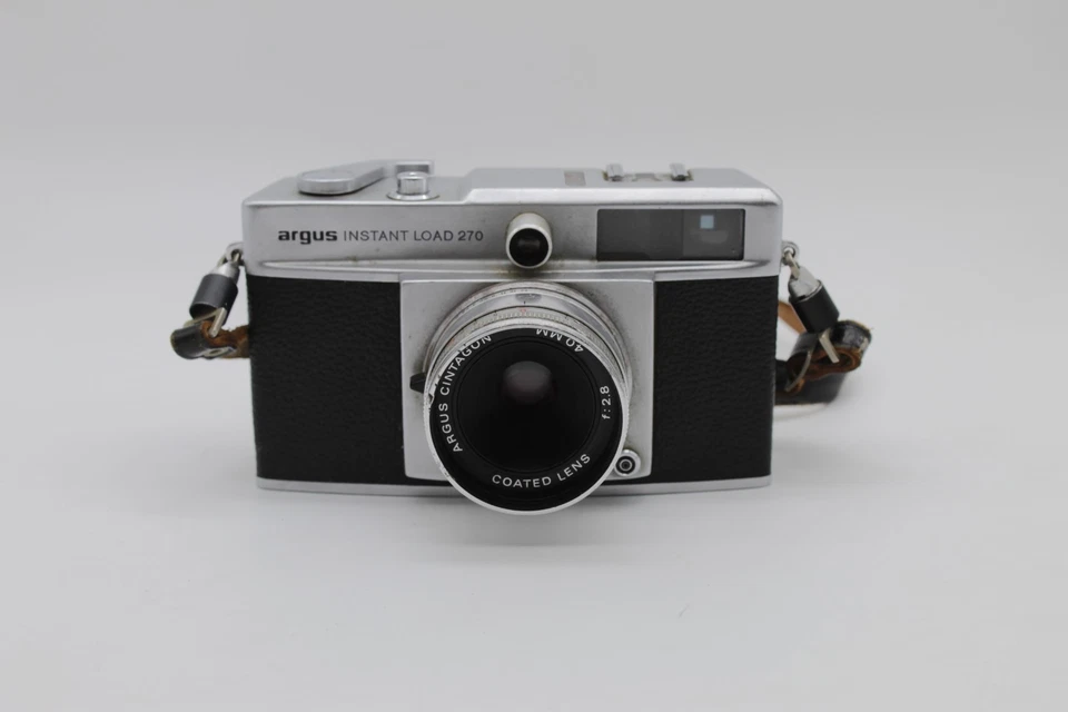 Cámara Argus Instant Load 270 de colección con lente y correa de 40 mm f2,8. Probado/Funciona Foto 1 de 4