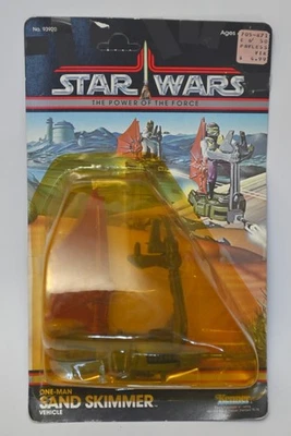 Star Wars Sand Skimmer Vehicle Power of the Force 1984 nuevo en tarjeta sin perforar Foto 1 de 4