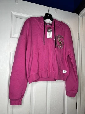 Rue21 Compton Cowboys CropTop Sudadera con Capucha Grande Híbrida Ropa Rosa Caliente Nuevo Con Etiquetas Foto 1 de 4