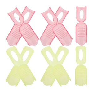 10 Pcs Armor Removal Fixture Plastic Nail Clip Travel Fingernail Polish Remover - Picture 1 of 12