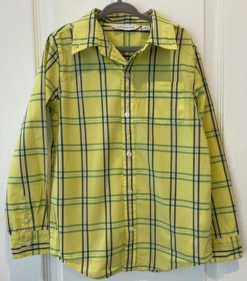 Janie and Jack Niños Talla 6 Botones Algodón Amarillo Mangas Largas Domingo Mejor Foto 1 de 4