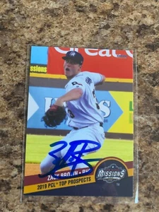 Zack Brown Signed 2019 PCL Top Prospects Set Auto Rc Milwaukee Brewers #31 - Picture 1 of 1