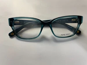 Nine West Eyeglasses NW 5105 320 Crystal Teal, Size 50-16-135 - Picture 1 of 3