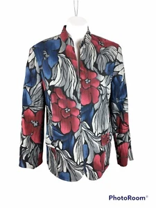 Womens Alfred Dunner Size 18 MINT CONDITION Dressy Gorgeous Lined Floral Jacket - Picture 1 of 5