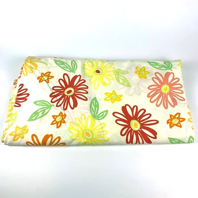 VTG 90s Pottery Barn Queen Duvet Cover 90 x 96 100% Cotton Daisy Print *READ/SEE - Image 1 of 4