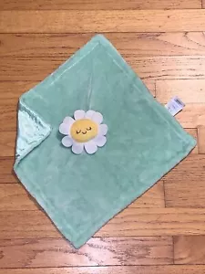 Manta de seguridad verde flor sonajero red ropa para niños/encantador difícil de encontrar - Imagen 1 de 5