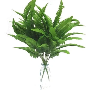 2pcs Persian Artificial Leaves 17" Faux Shrubs Greenery Bushes Home Decor - Picture 1 of 3