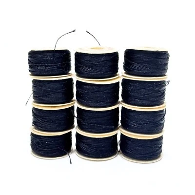 Bobinas de costura preenrolladas - blancas - marrones - negras - tostadas - platino Foto 1 de 4