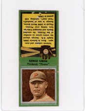 1934 Diamond Match Co Baseball Matchbook George Gibson Pittsburgh Pirates AS IS